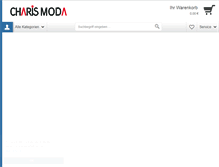 Tablet Screenshot of charismoda.de
